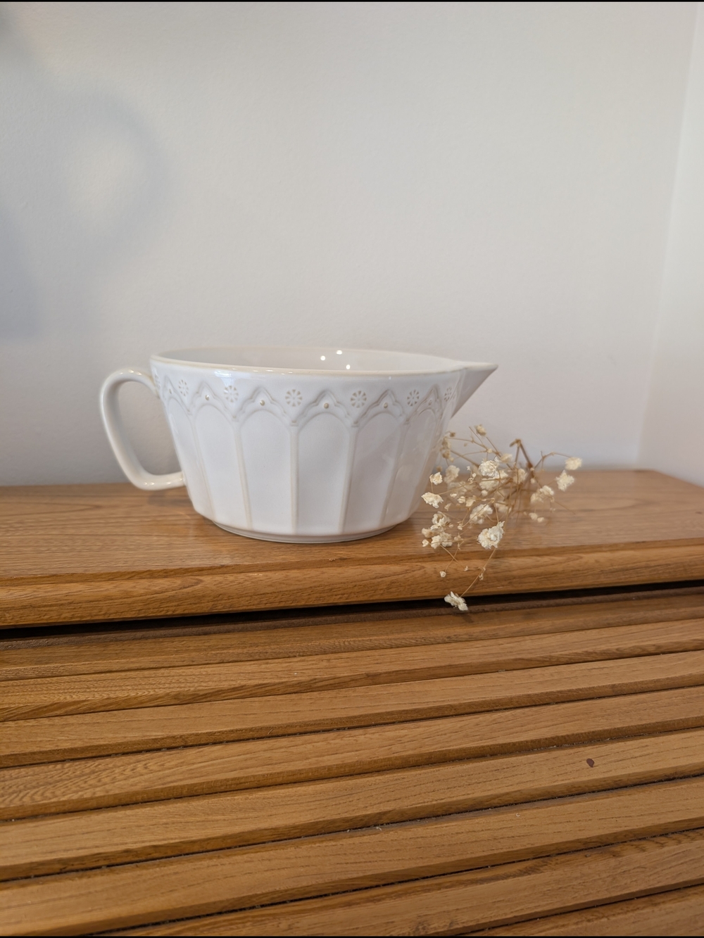 🍶 La Petite Cuisine by BIA Cordon Bleu White Ceramic Pitcher